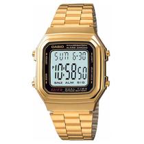 Relógio CASIO VINTAGE feminino digital dourado A178WGA-1ADF