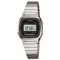 Relógio CASIO VINTAGE feminino digital prateado LA670WA-1DF