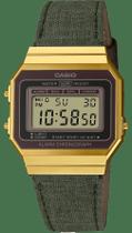 Relógio CASIO VINTAGE feminino pulseira nylon A700WEGL-3AEF Relógio CASIO VINTAGE feminino pulseira nylon A700WEGL-3AEF