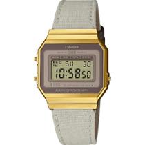 Relógio Casio Vintage Feminino Pulseira Nylon A700Wegl-7Aef