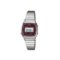 Relógio Casio Vintage Prata/Bordo LA670WA-4DF Relógio Casio Vintage Prata/Bordo LA670WA-4DF