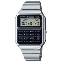 Relógio CASIO VINTAGE prata calculadora CA-500WE-1ADF Relógio CASIO VINTAGE prata calculadora CA-500WE-1ADF