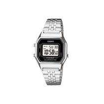 Relógio Casio Vintage Prata/Preto LA680WA-1DF Relógio Casio Vintage Prata/Preto LA680WA-1DF