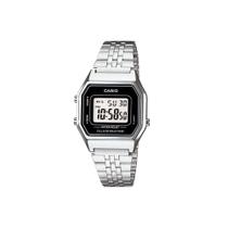 Relógio Casio Vintage Prata/Preto LA680WA-1DF