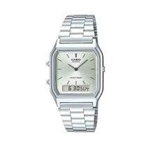 Relógio Casio Vintage Prata Unissex Aq-230A-7Amqydf-Sc