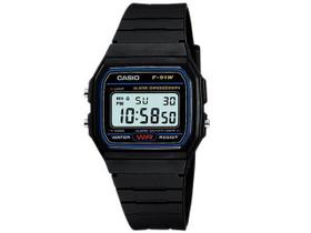 Relógio Casio Vintage Preto Unissex F-91W-1DG-SC