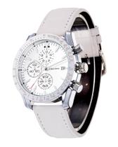 Relógio Casotime Leather Chronograph 30m à prova d'água para homens