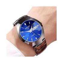 Relógio cavalheiro de luxo masculino, durável, calendário preciso, tendência fashion, novo