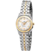 Relogio champion analo branco metal misto ch26211s