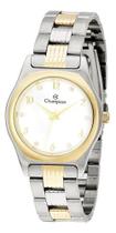 Relogio champion analogico branco metal misto cn28375b Relogio champion analogico branco metal misto cn28375b