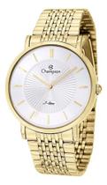 Relogio champion analogico prata metal dourado cn21158h