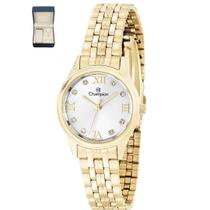 Relógio Champion CH24900W Dourado Com Semi joia Relógio Champion CH24900W Dourado Com Semi joia