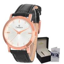 Relógio Champion de Pulso Mulher Pulseira Couro Padrão Relógio Champion de Pulso Mulher Pulseira Couro Padrão