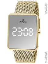 Relógio Champion Digital CH40080B Dourado pulseira aço Mesh
