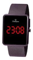 Relógio Champion Digital Led Lilás Feminino CH40080I