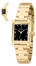 Relógio Champion Dourado Feminino Quadrado CH25187U