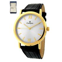 Relógio Champion Dourado + Kit Colar E Brincos - Ch22699W