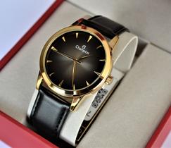 Relogio champion dourado masculino pulseira couro preta cn20828u Relogio champion dourado masculino pulseira couro preta cn20828u