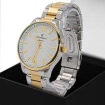 Relógio Champion Elegance Bicolor Casual Original Prova D'água Garantia 1 ano