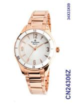Relógio Champion Elegance CN24306Z pulseira aço Rosê