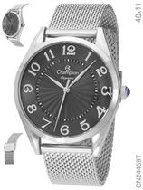Relógio Champion Elegance CN24459T Pulseira Mesh Prata Relógio Champion Elegance CN24459T Pulseira Mesh Prata