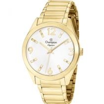 Relógio Champion Elegance Dourado Glitter Cn26706h