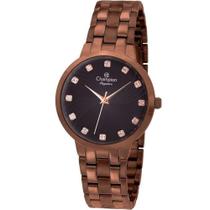 Relógio CHAMPION Elegance feminino analógico marrom CN24084R