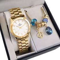Relógio Champion Feminino Analógico Dourado CN25047W
