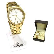 Relógio Champion Feminino Analógico Elegance Dourado CN25832W