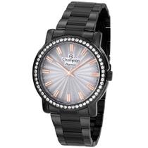Relógio CHAMPION feminino analógico preto cinza CN27250D Relógio CHAMPION feminino analógico preto cinza CN27250D