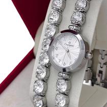 Relógio Champion Feminino CF25081Q Analógico Aço Inoxidável Prata 25mm Original Relógio Champion Feminino CF25081Q Analógico Aço Inoxidável Prata 25mm Original