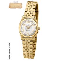 Relógio Champion Feminino Ch26211g Dourado Estojo Bolsa
