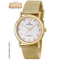 Relógio Champion Feminino Cn29034g Dourado Mesh 39mm