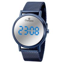 Relógio CHAMPION feminino digital espelhado azul CH40179N
