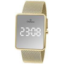 Relógio CHAMPION feminino digital espelhado dourado CH40080B