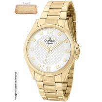 Relógio Champion Feminino Dourado 40mm + Estojo
