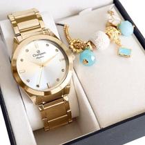 Relógio Champion Feminino Dourado Cn25930W + Pulseira Relógio Champion Feminino Dourado Cn25930W + Pulseira