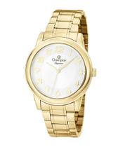 Relógio Champion Feminino Dourado Elegance Ponteiro Original