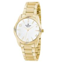 Relógio Champion Feminino Dourado Kit CN25967W