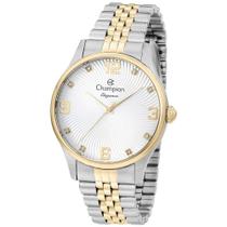 Relogio Champion Feminino dourado prata grande bicolor misto cravejado CN25716S Relogio Champion Feminino dourado prata grande bicolor misto cravejado CN25716S