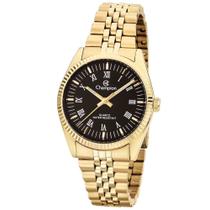 Relógio CHAMPION feminino dourado preto analógico CH24777U