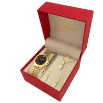 Relógio Champion Feminino Dourado Prova D'Agua Original