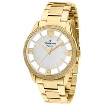 Relógio CHAMPION feminino dourado transparente CN20882H