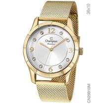 Relógio Champion Feminino Elegance Dourado CN29910M