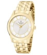 Relógio Champion Feminino Elegance - Dourado com Mostrador Branco e Numeral