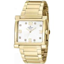 Relógio Champion Feminino Elegance Dourado Quadrado CN26939H