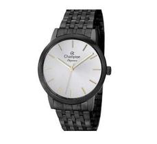 Relógio Champion Feminino Elegance - Preto com Detalhes Dourados