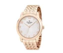 Relógio Champion Feminino - Elegance Rosê com Fundo Branco Relógio Champion Feminino - Elegance Rosê com Fundo Branco