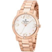 Relógio Champion Feminino - Elegance Rosé Pulseira Esteira