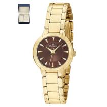 Relogio Champion Feminino KIT CH24937K Dourado